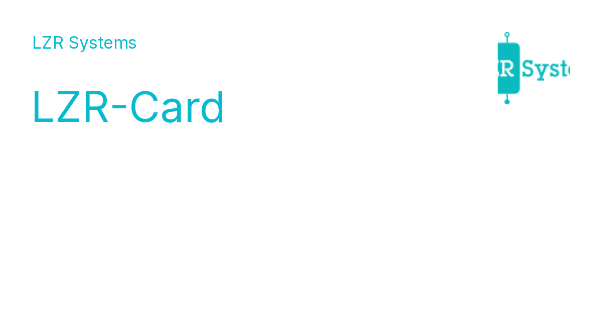 LZR-Card - LZR Systems